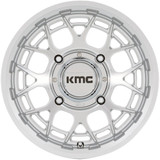 KMC UTV KS139 Technic 15x7 4x156 +38mm Silver Wheel Rim 15" Inch KS139SD15704438