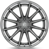 Fuel Fusion Forged FC403 Burn 20x10 6x5.5" Platinum/Chrome Wheel Rim 20" Inch FC403AP20106818N