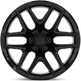 Fuel FC854 Flux 6 20x10 6x5.5" -18mm Gloss Black Wheel Rim 20" Inch FC854BX20106818N