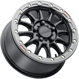 Raceline A14BG Alpha Beadlock 17x7 4x137 +40mm Satin Black Wheel Rim 17" Inch A14BG-77037+40