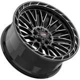 Vortek VRP-502 20x9 5x5"/5x5.5" +12mm Black/Tint Wheel Rim 20" Inch 5022094312BDCDT