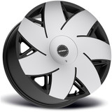 Strada S67 Turbina 24x9.5 6x135/6x5.5" +24mm Black/Machined Wheel Rim 24" Inch S6749560724GBM