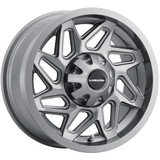 Vision UTV 361 Spyder 12x7 4x156 +2.5mm Gunmetal Wheel Rim 12" Inch 361-127156GM4