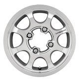 Vision UTV 351 Flow 15x6 4x136 +25.6mm Machined Wheel Rim 15" Inch 351-156136ACMF45