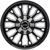Ion 152 20x9 5x5"/5x5.5" +0mm Black/Milled Wheel Rim 20" Inch 152-2952M