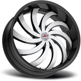 Ignite G04 Flame 22x8.5 5x4.5"/5x120 +35mm Black/Machined Wheel Rim 22" Inch G0428550135GBM