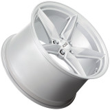 Foose F174 CF8 19x9.5 5x120 +17mm Silver Wheel Rim 19" Inch F174199513+17