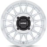 KMC UTV KS138 Impact 15x7 4x137 +10mm Silver Wheel Rim 15" Inch KS138SD15704810