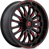 Fuel UTV D822 Arc 18x7 4x137 +13mm Black/Red Wheel Rim 18" Inch D8221870A644