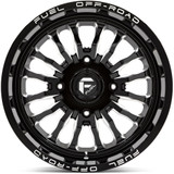 Fuel UTV D821 Arc 24x7 4x156 +13mm Black/Milled Wheel Rim 24" Inch D8212470A544
