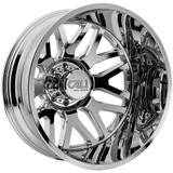 (Set of 6) 24" Inch Cali Off-Road 9115D Invader Dually 8x6.5" Chrome Wheels Rims 9115D-24881C-L-6