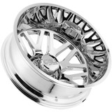 (Set of 6) 24" Inch Cali Off-Road 9115D Invader Dually 8x6.5" Chrome Wheels Rims 9115D-24881C-L-6