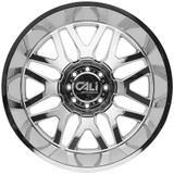 (Set of 6) 24" Inch Cali Off-Road 9115D Invader Dually 8x6.5" Chrome Wheels Rims 9115D-24881C-L-6