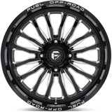 Fuel UTV D821 Arc 20x7 4x156 +13mm Black/Milled Wheel Rim 20" Inch D8212070A544