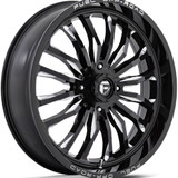 Fuel UTV D821 Arc 20x7 4x156 +13mm Black/Milled Wheel Rim 20" Inch D8212070A544