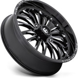 Fuel UTV D821 Arc 20x7 4x137 +13mm Black/Milled Wheel Rim 20" Inch D8212070A644