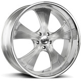 Strada C02 Old Skool 24x10 6x135 +24mm Brushed SSL Wheel Rim 24" Inch C02463524BFSMLSS
