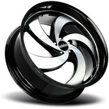 Strada C05 Retro 5 22x9 5x115 +15mm Black/Machined Wheel Rim 22" Inch C05251515GBM