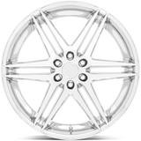 DUB S265 Dirty Dog 24x10 6x5.5" +25mm Chrome Wheel Rim 24" Inch S265240084+25