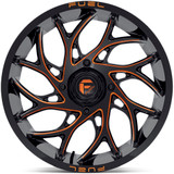 Fuel UTV D780 Runner 18x7 4x156 +13mm Black/Orange Wheel Rim 18" Inch D7801870A544