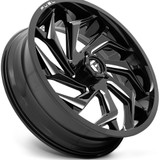 Fuel UTV D753 Reaction 20x7 4x137 +13mm Black/Milled Wheel Rim 20" Inch D7532070A644