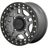 KMC UTV KS240 Recon Beadlock 15x7 4x137 +38mm Gunmetal Wheel Rim 15" Inch KS24057048438