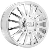 (Set of 6) 22" Inch Cali 9110D Summit Dually-Lifted 8x6.5" Polished Wheels Rims 9110D-22881PM121-L-6