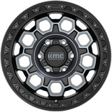 KMC KM545 Trek 17x9 6x5.5" +0mm Black/Tint Wheel Rim 17" Inch KM54579068400
