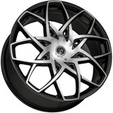 VCT Merlin 20x8.5 5x110/5x4.5" +40mm Black/Machined Wheel Rim 20" Inch MER-208551014+40BM