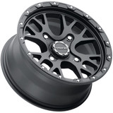 Vision UTV 545 Rocker 14x7 4x136 +38mm Satin Black Wheel Rim 14" Inch 545A147136SB54