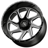 Tuff T4B 22x12 8x6.5" -45mm Red/Milled Wheel Rim 22" Inch 2212T4B-58165R25L