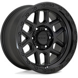 KMC KM544 Mesa 17x9 5x5" -12mm Double Black Wheel Rim 17" Inch KM54479050712N