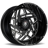 American Truxx AT1904 Cosmos 24x14 5x5" -76mm Black/Milled Wheel Rim 24" Inch AT1904-24473M-76