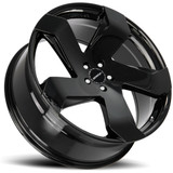 Strada S65 Coltello 22x9 5x112 +35mm Gloss Black Wheel Rim 22" Inch S65251235GB