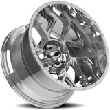 Vision 360 Sliver 22x12 5x5.5" -51mm Chrome Wheel Rim 22" Inch 360-22285C-51