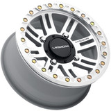 Vision UTV 356 Manx 2 Beadlock 15x7 4x136 +13mm Machined Wheel Rim 15" Inch 356BL157136ACMFMR44