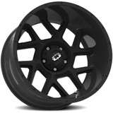 Vision 360 Sliver 24x12 5x5" -51mm Satin Black Wheel Rim 24" Inch 360-24273SB-51