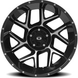 Vision 360 Sliver 20x12 5x5" -51mm Black/Machined Wheel Rim 20" Inch 360-20273GBMF-51