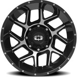 Vision 360 Sliver 20x12 8x6.5" -51mm Black/Machined Wheel Rim 20" Inch 360-20281GBMF-51