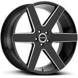 Strada S60 Coda 20x8.5 5x4.5" +35mm Black/Milled Wheel Rim 20" Inch S60051435GBML