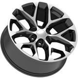 Strada Replicas R176 Snowflake 24x10 6x5.5 +31 Black/Machined Wheel Rim 24 Inch R176-463931GBM