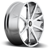 Dub S201 Push 22x9.5 6x135/6x5.5" +25mm Chrome Wheel Rim 22" Inch S201229597+25