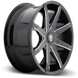 Dub S109 Push 22x9.5 6x135/6x5.5" +25mm Black/Milled Wheel Rim 22" Inch S109229597+25