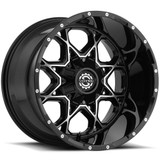 Scorpion SC-10 20x12 6x135/6x5.5" -44mm Black/Machined Wheel Rim 20" Inch SC10-201261351397-44BM