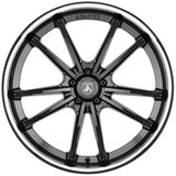 Asanti ABL-23 DELTA 22x10.5 5x4.5" +35mm Gloss Black SSL Wheel Rim 22" Inch ABL23-22051235BK