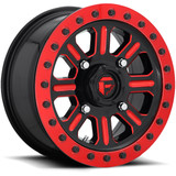 Fuel UTV D911 Hardline Beadlock 15x10 4x136 +25mm Black/Red Wheel Rim 15" Inch D9111500A664