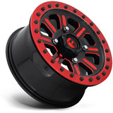 Fuel UTV D911 Hardline Beadlock 15x7 4x136 +38mm Black/Red Wheel Rim 15" Inch D9111570A654