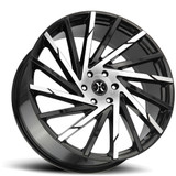 Xcess X02 24x9.5 5x115 +15mm Black/Machined Wheel Rim 24" Inch X02451515GBM