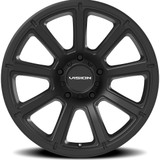 Vision 353 Turbine 17x8.5 5x5" -6mm Matte Black Wheel Rim 17" Inch 353-7873MB-6