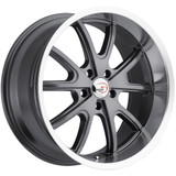 (Set of 4) Staggered Vision 143 Torque 20" 5x5" -6mm Gunmetal Wheels Rims 143-2873GMML-6-143-2973GMML0